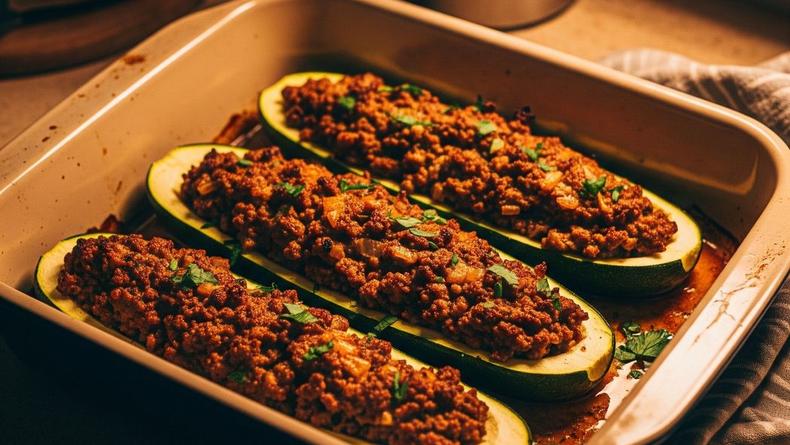 Вкусные кабачки в духовке с мясом: рецепт Вкусные кабачки в духовке с мясом: рецепт