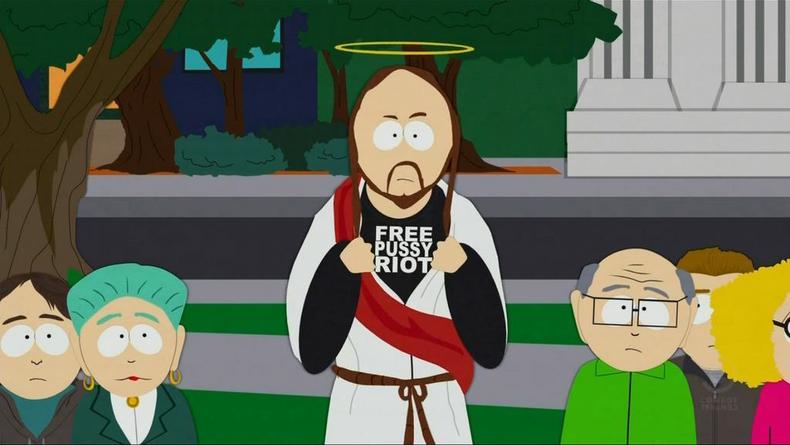 В South Park Иисус надел футболку Free Pussy Riot