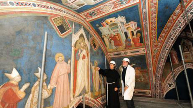 В Италии найдены фрески с инициалами Джотто ди Бондоне