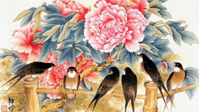 Китайская классическая живопись: цветы и птицы