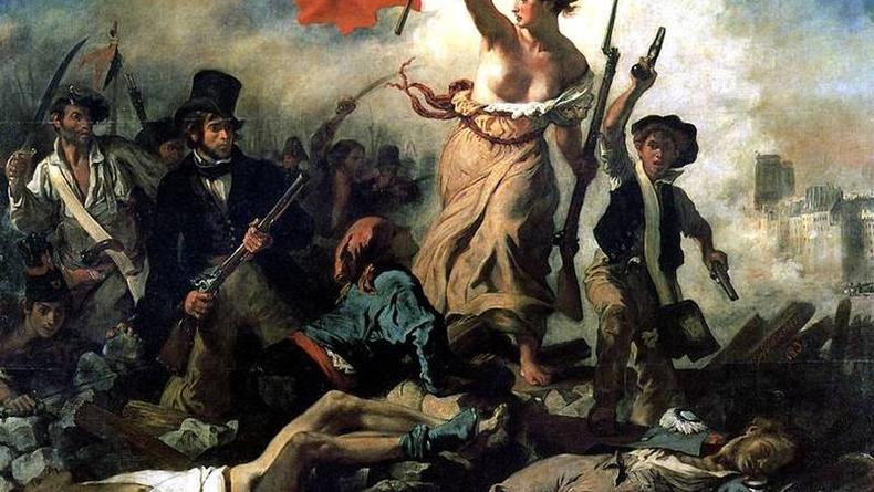 Известная картина Делакруа пострадала от руки вандала