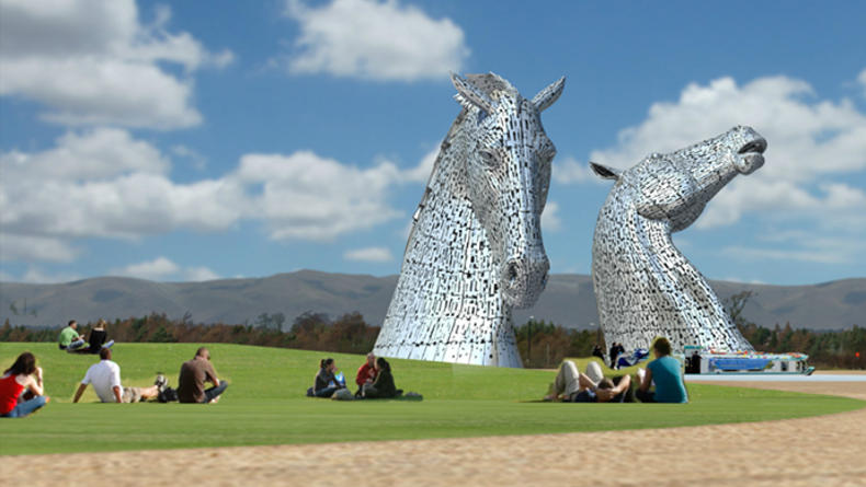 Гигантские лошадиные головы появятся в Шотландии (ВИДЕО)