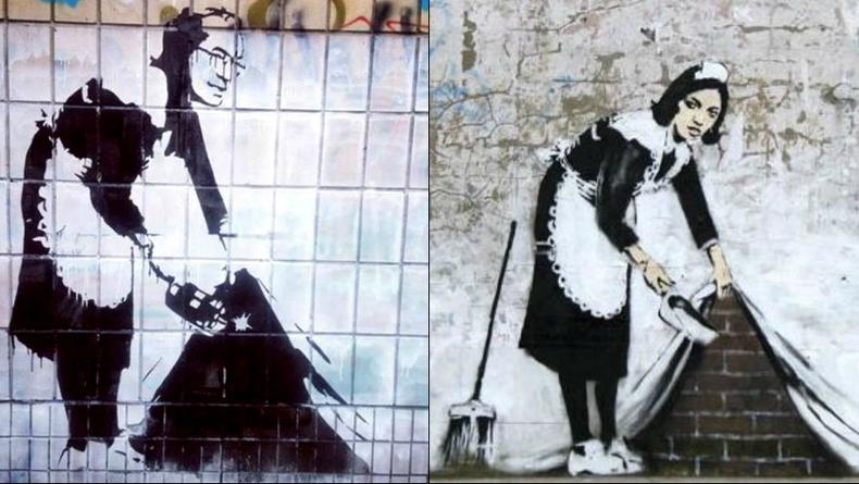 Азаров в стиле Бэнкси: однодневное граффити