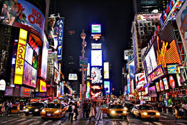 Как звучит ночная Time Square перед праздниками? (ВИДЕО)
