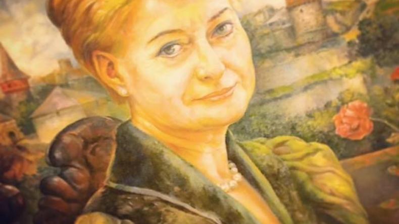 Солдат подарил Президенту Литвы портрет (ФОТО)