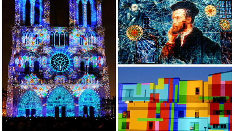 Французская весна 2015: лекция о световых проекциях