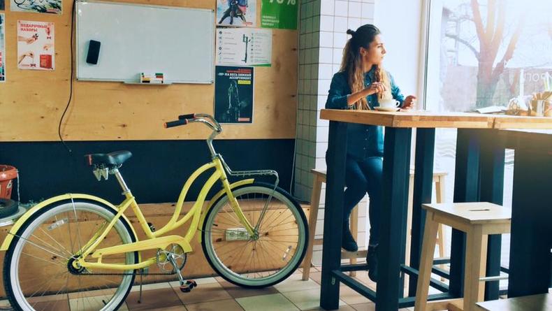 В Киеве открылось первое кафе для велосипедистов