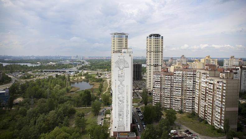 В Киеве появился рекордный мурал