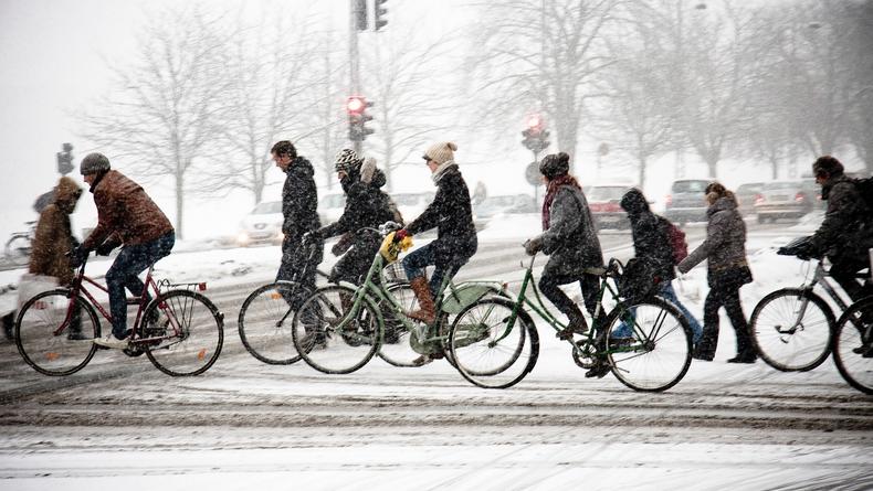 В Киеве пройдет зимний флешмоб для велосипедистов