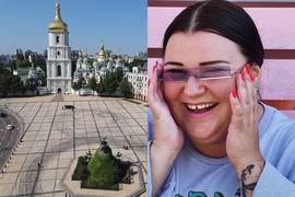 Дрифт на Софийской площади в Киеве: В машине была alyona alyona