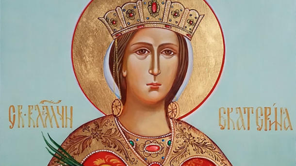 Святая Екатерина была обручена с Небесным Женихом. Святая Екатерина была обручена с Небесным Женихом.