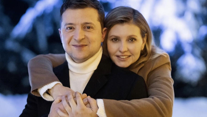 Елена Зеленская нежно поздравила мужа с 44-летием: Пока ты так смотришь, я ничего не боюсь