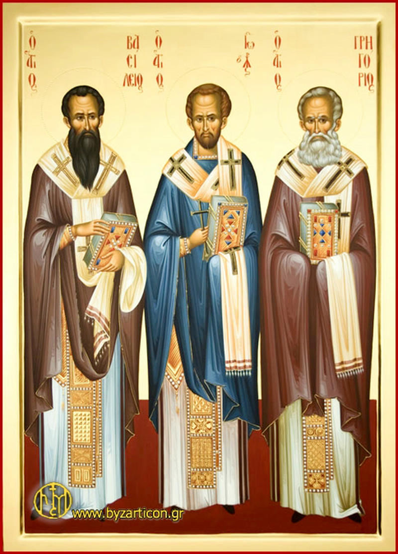 Василий Великий и Иоанн Златоуст икона