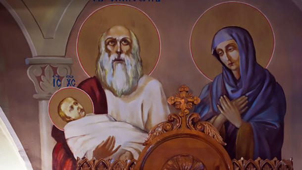 Праведные Симеон Богоприимец и Анна пророчица. Праведные Симеон Богоприимец и Анна пророчица.