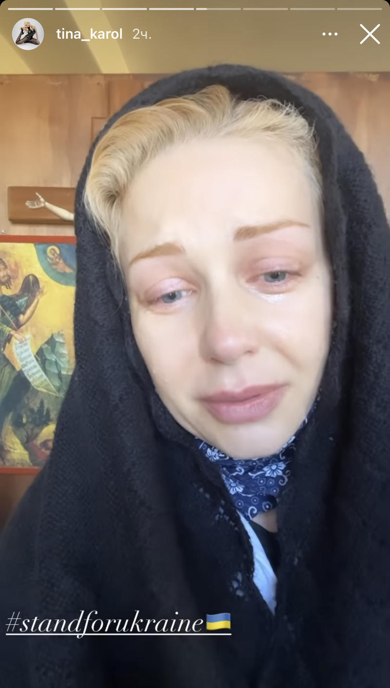 Тина Кароль в слезах попросила беречь свои жизни украинцам. Тина Кароль в слезах попросила беречь свои жизни украинцам.