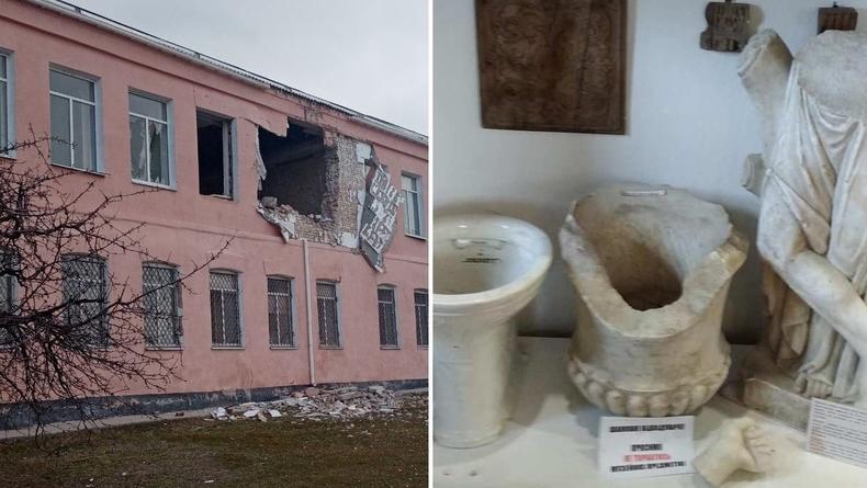Российские военные ограбили музей-заповедник в Запорожской области