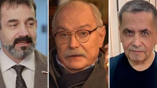 Дмитрий Певцов, Никита Михалков и Николай Расторгуев поддерживают кремлевскую политику Дмитрий Певцов, Никита Михалков и Николай Расторгуев поддерживают кремлевскую политику
