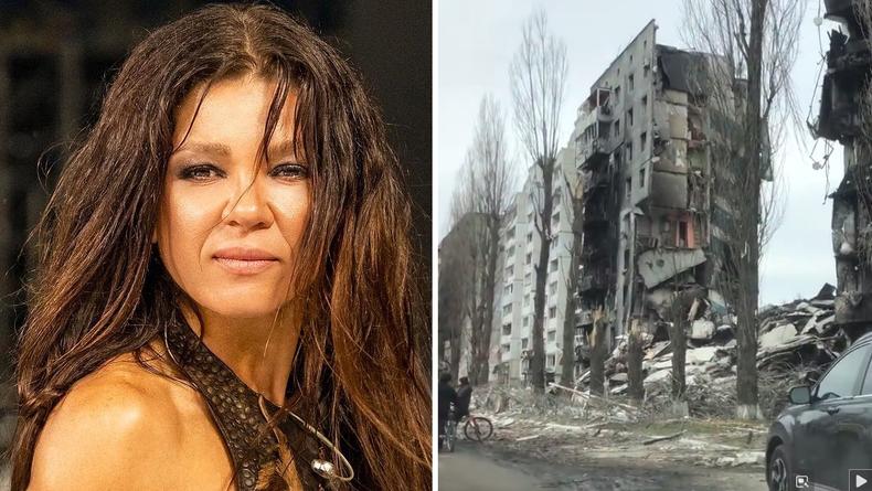 Руслана показала кадры разрушений в Бородянке