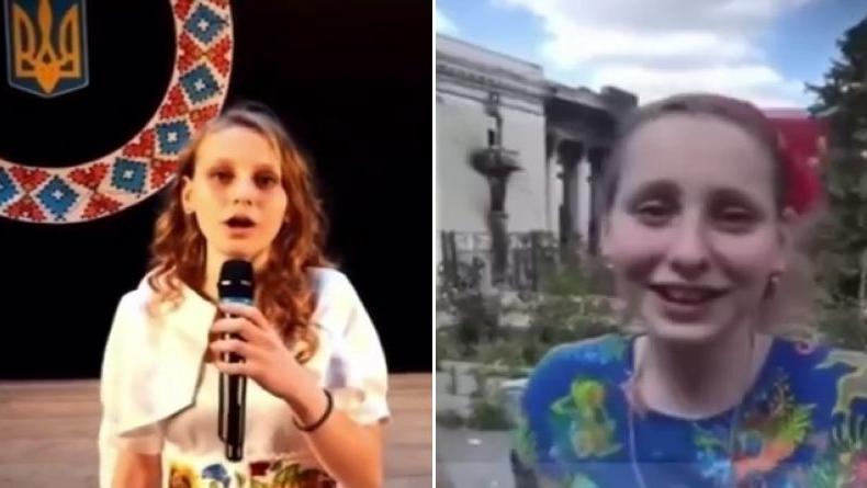 Девушка, спевшая о независимой Украине, радостно встретила оккупантов