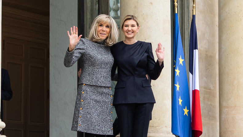 "Не только коллега, но и подруга": Зеленская встретилась с первой леди Франции