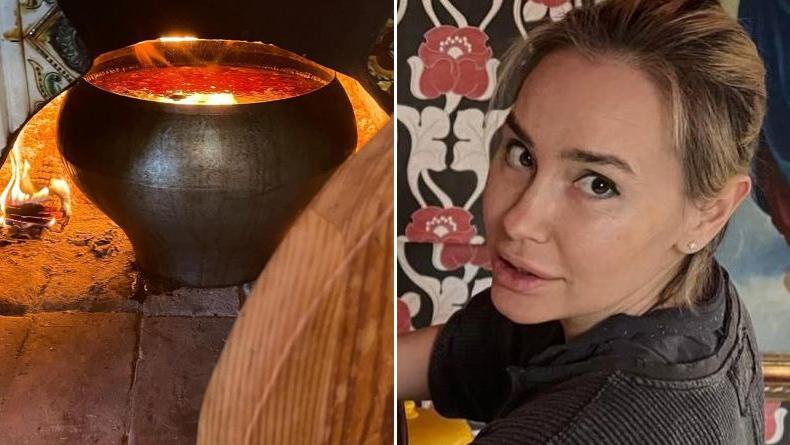"Это – магия": дочь Ющенко показала, как готовит борщ в печи