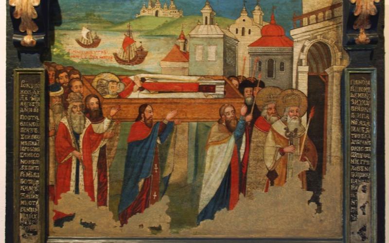 Перенесение мощей святителя и чудотворца Николая из Мир Ликийских в Бар (1087) Перенесение мощей святителя и чудотворца Николая из Мир Ликийских в Бар (1087)