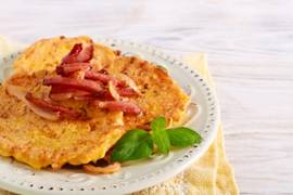Рецепт дня: запечённые оладьи из тыквы с сыром