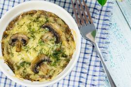 Запеканка с гречкой, грибами и сыром: пошаговый рецепт